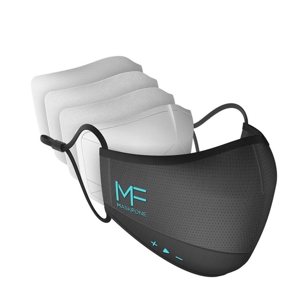 Американский стартап планирует выпустить защитные маски MaskFone со встроенной гарнитурой для звонков и музыки.